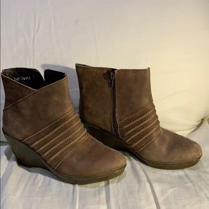 Brown Leather Booties